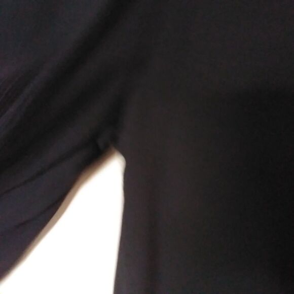 Boston Proper Black Rayon Wide Split Leg Flare Palazzo Pants Sz L Pockets Lined - Picture 5 of 9